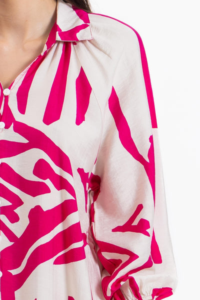 ABSTRACT PRINT DRESS