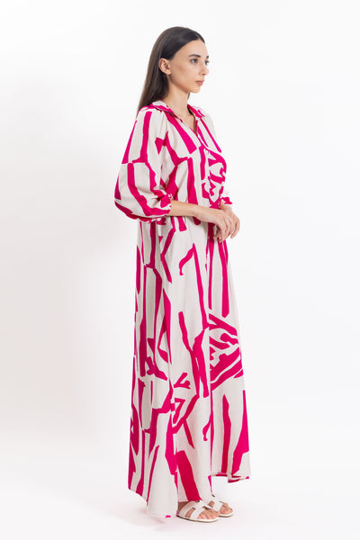 ABSTRACT PRINT DRESS