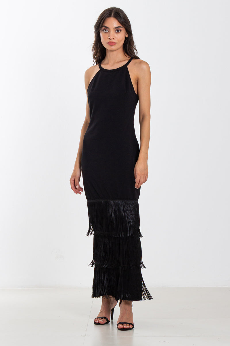 DETAILED MIDI DRESS