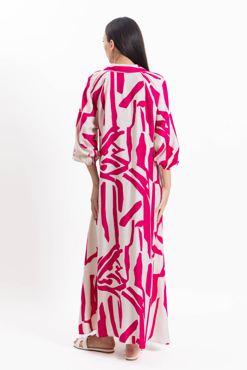 ABSTRACT PRINT DRESS
