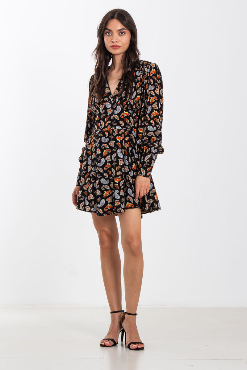 FLORAL PRINTED SHORT DRESS