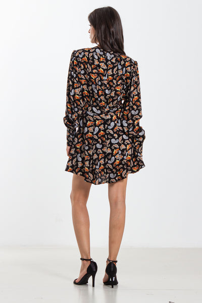 FLORAL PRINTED SHORT DRESS