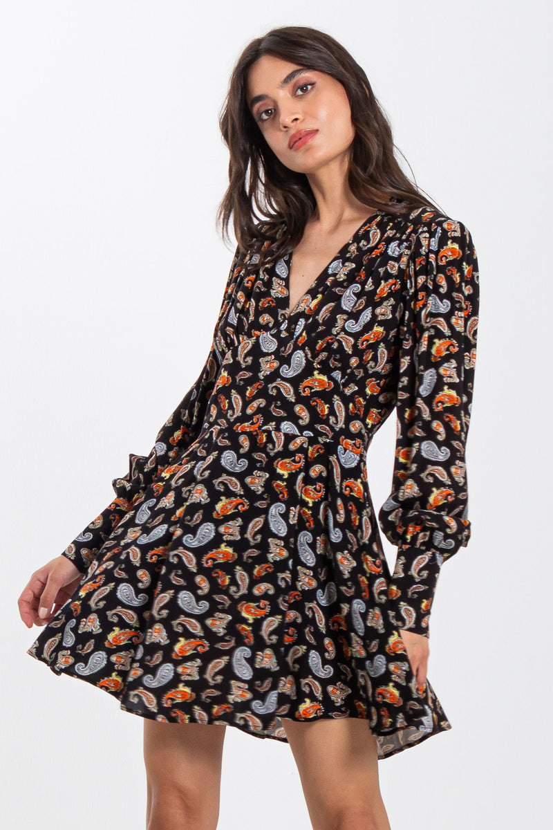 FLORAL PRINTED SHORT DRESS