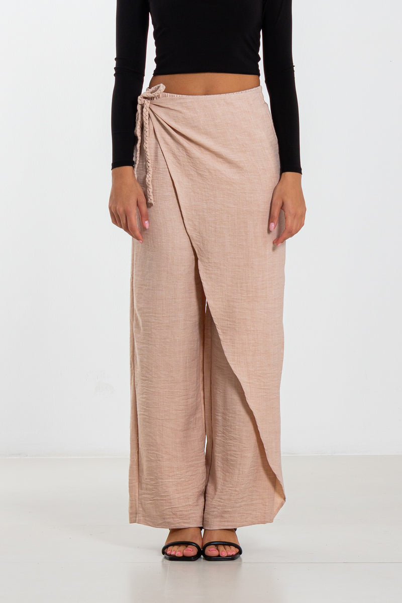 FLOWING WRAP TROUSERS