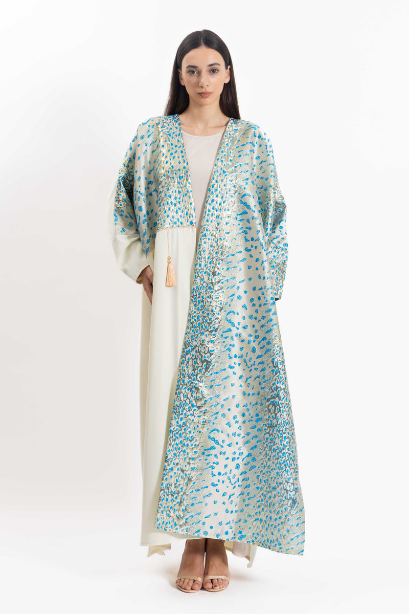 DETAILED ABAYA WITH DRESS