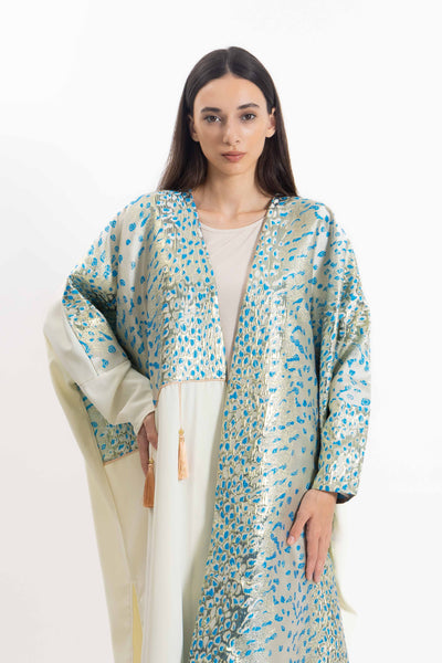 DETAILED ABAYA WITH DRESS