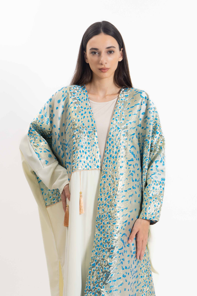 DETAILED ABAYA WITH DRESS
