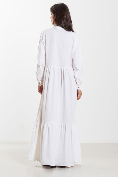 MAXI DETAILED SHIRT DRESS
