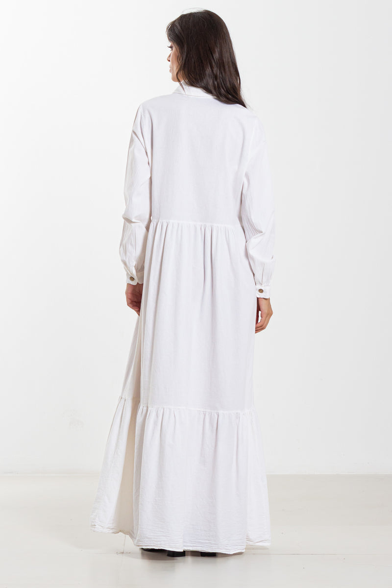 MAXI DETAILED SHIRT DRESS