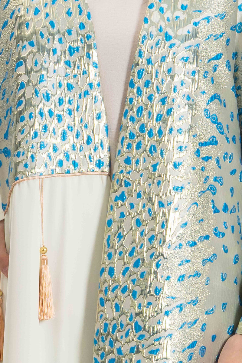 DETAILED ABAYA WITH DRESS