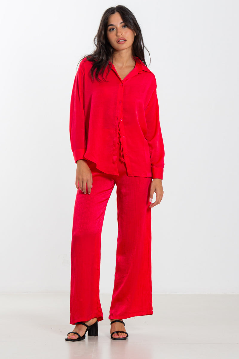 TEXTURED SHIRT SET
