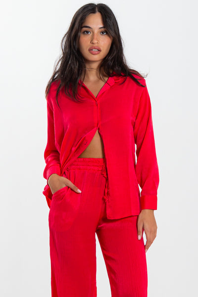 TEXTURED SHIRT SET