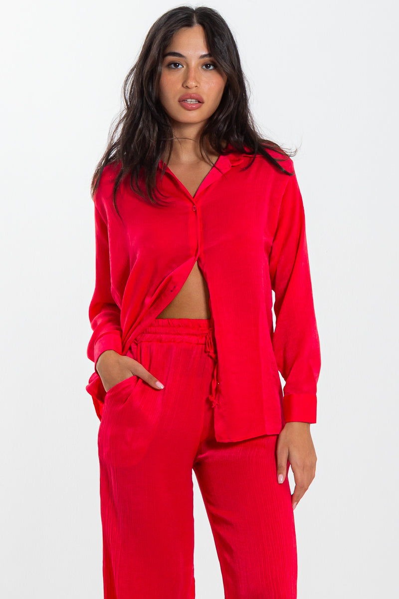 TEXTURED SHIRT SET