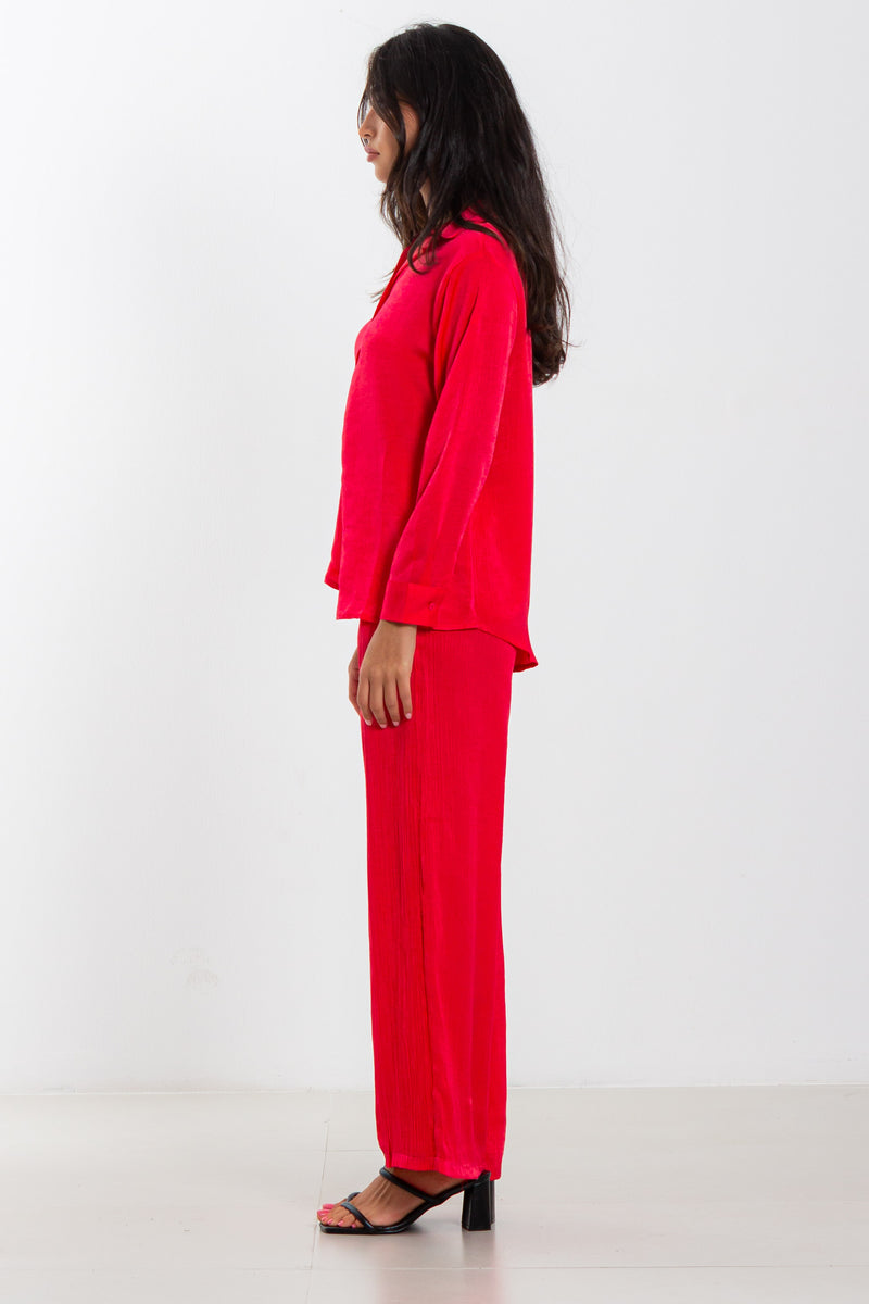 TEXTURED SHIRT SET