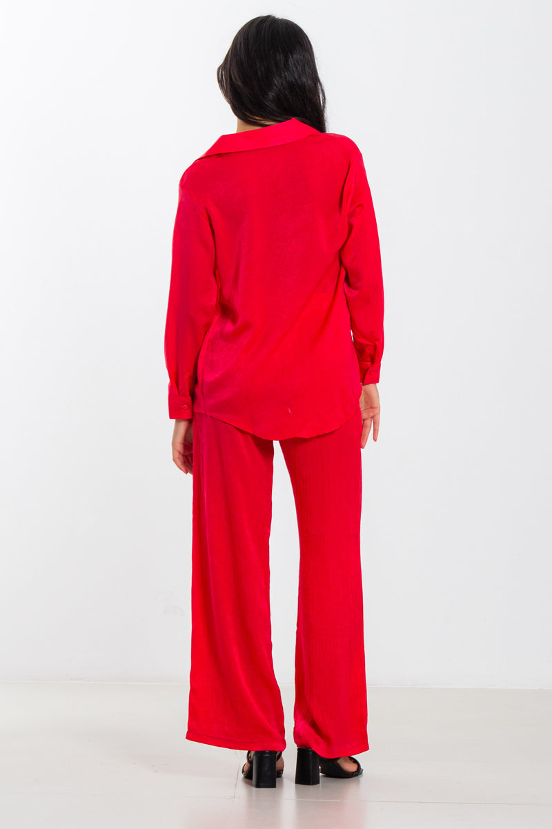 TEXTURED SHIRT SET