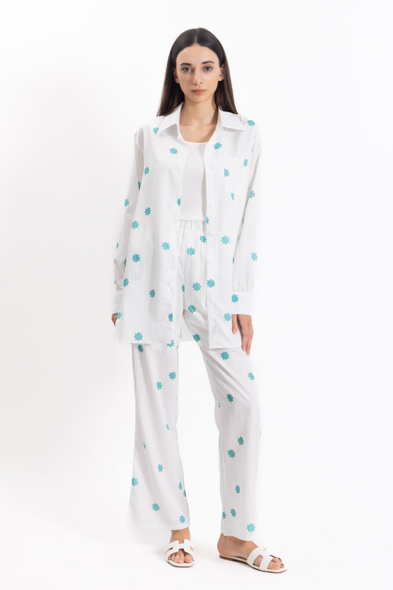 TEXTURED SHIRT SET