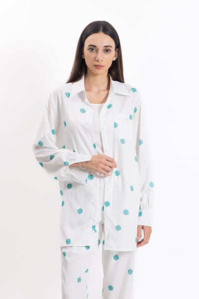 TEXTURED SHIRT SET