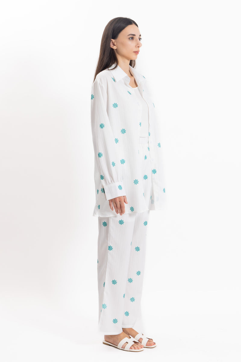 TEXTURED SHIRT SET