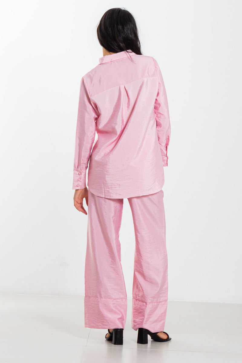 DOUBLE BUTTONED SHIRT SET
