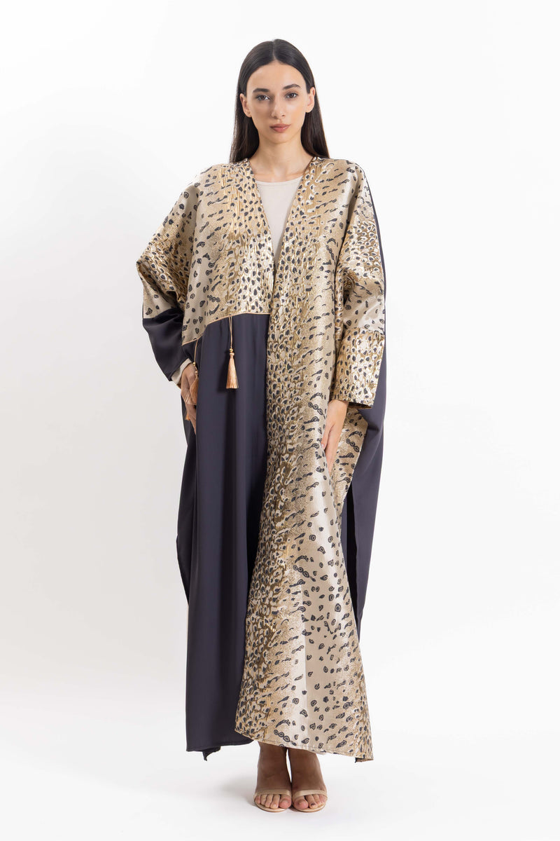 DETAILED ABAYA WITH DRESS