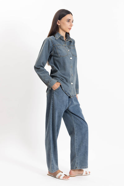 DEMIN SHIRT SET