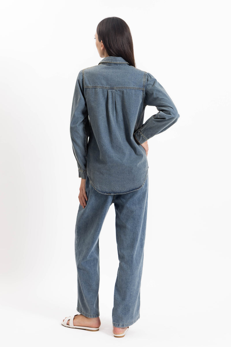 DEMIN SHIRT SET