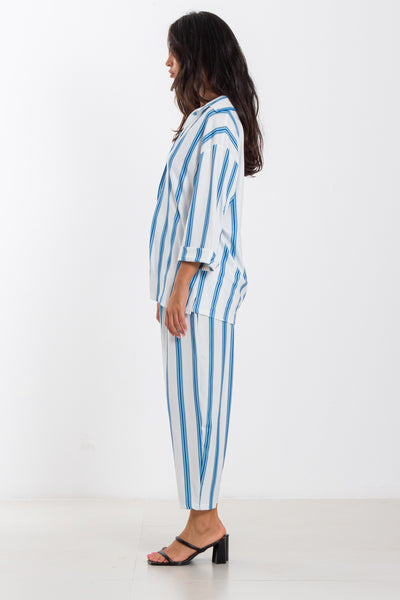 STRIPED SHIRT SET