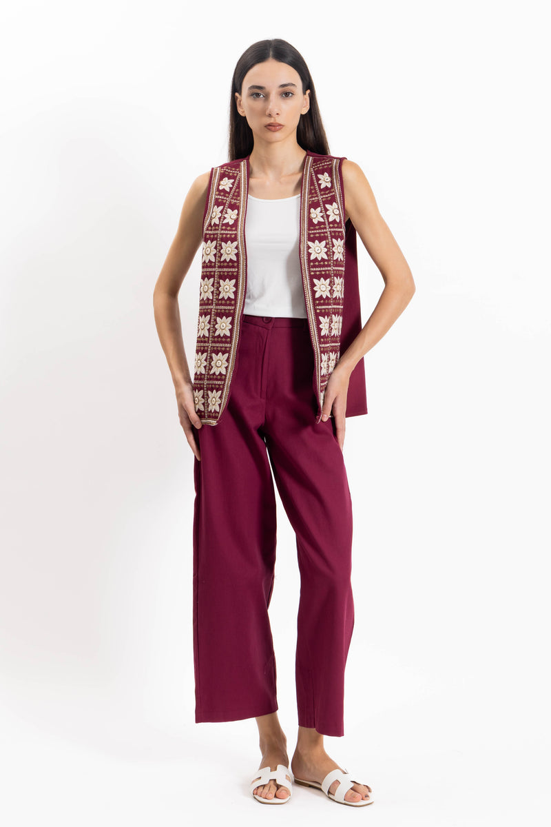 EMBROIDERED WAISTCOAT SET
