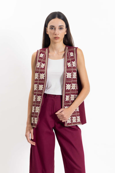 EMBROIDERED WAISTCOAT SET