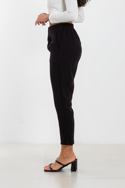 DETAILED JOGGER WAIST TROUSERS