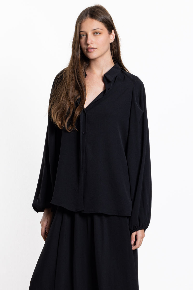 FLOWY SHIRT SET WITH SKIRT