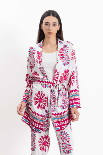 PRINTED KIMONO SET