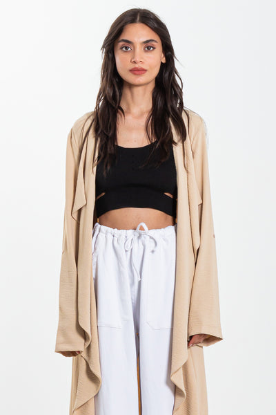 FULL LENGTH LAYERED COAT