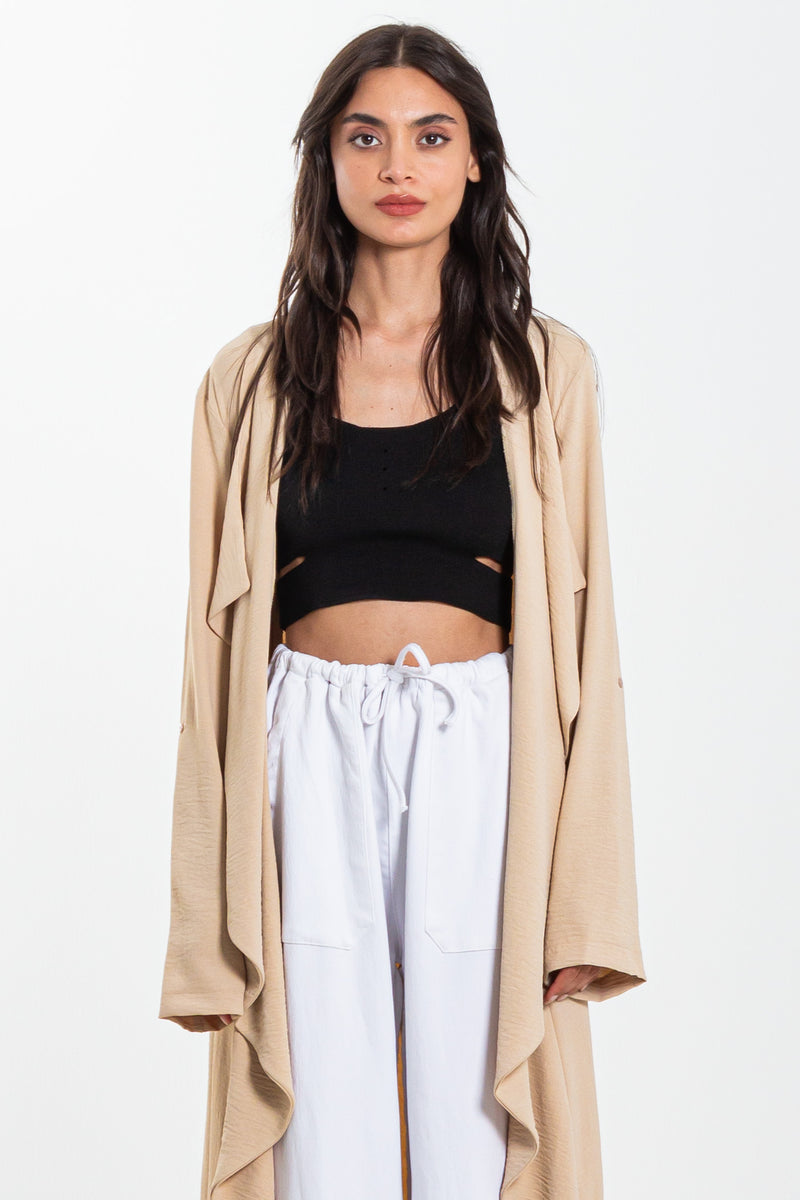 FULL LENGTH LAYERED COAT