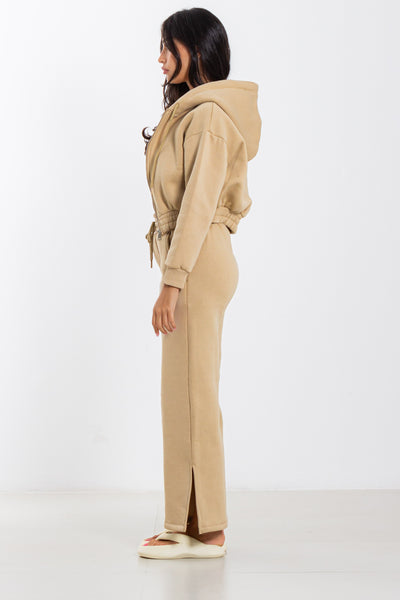 CROP HOODIE JOGGER SET