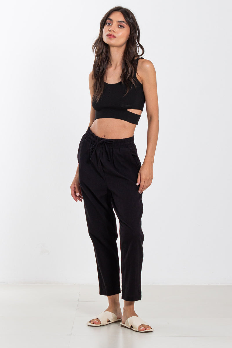 CARROT FIT JOGGER WAIST TROUSERS