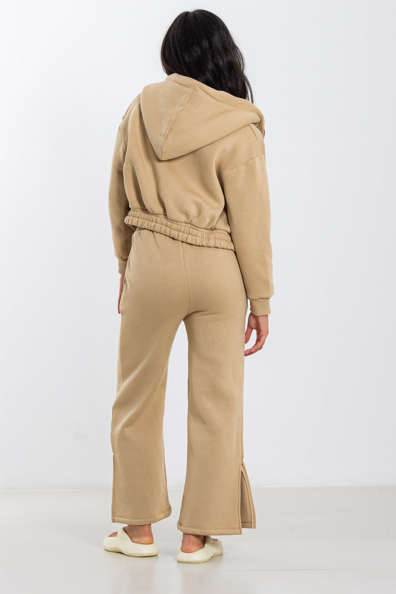 CROP HOODIE JOGGER SET
