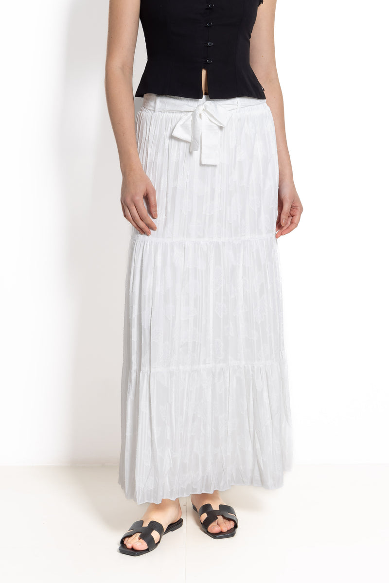 DETAIL EMBROIDERED MAXI SKIRT