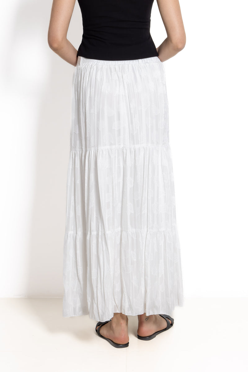 DETAIL EMBROIDERED MAXI SKIRT