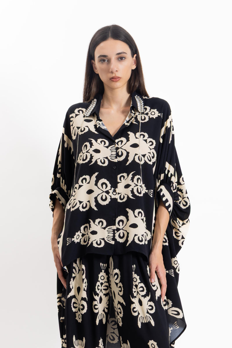 DETAIL PRINTED TOP SET