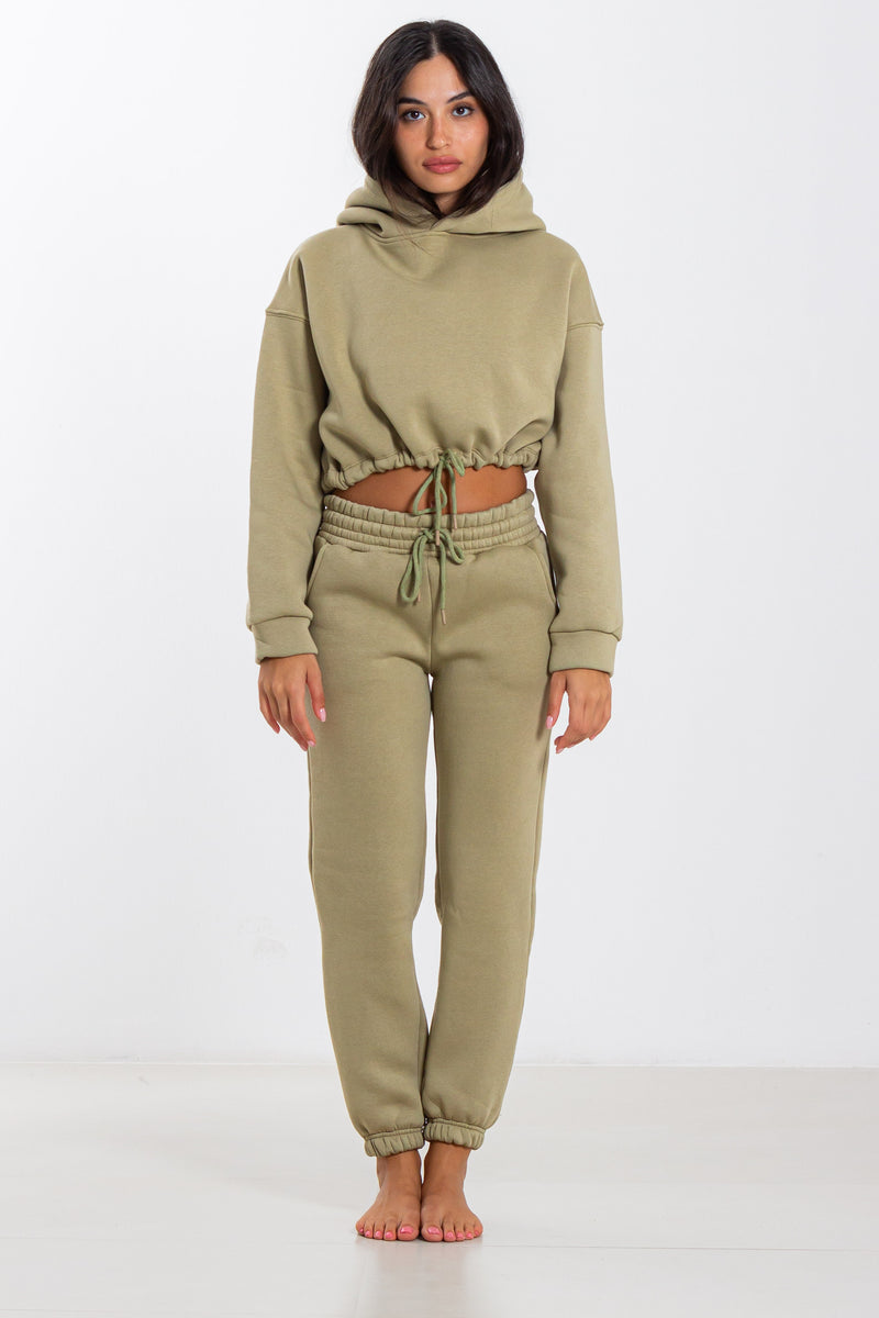 CROP HEAVYWEIGHT HOODIE SET