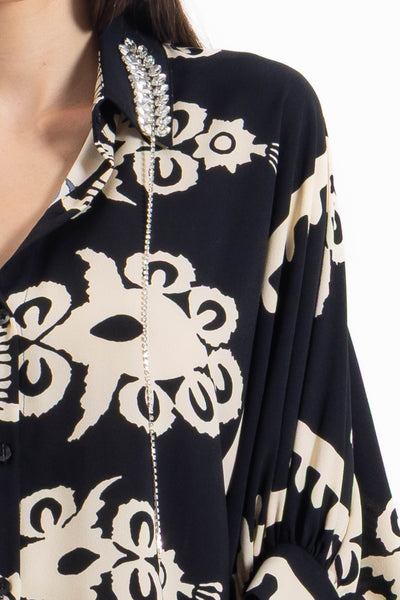 DETAIL PRINTED TOP SET