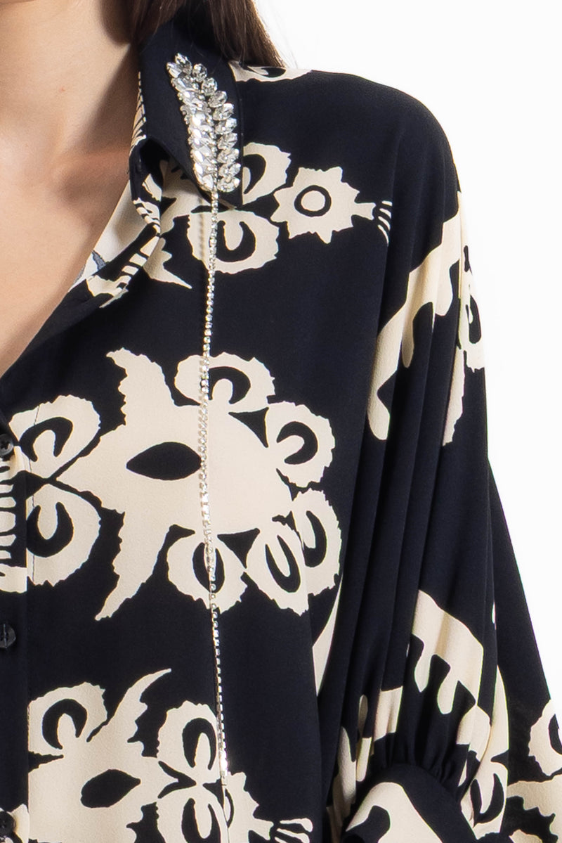 DETAIL PRINTED TOP SET