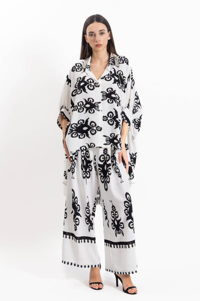 DETAIL PRINTED TOP SET