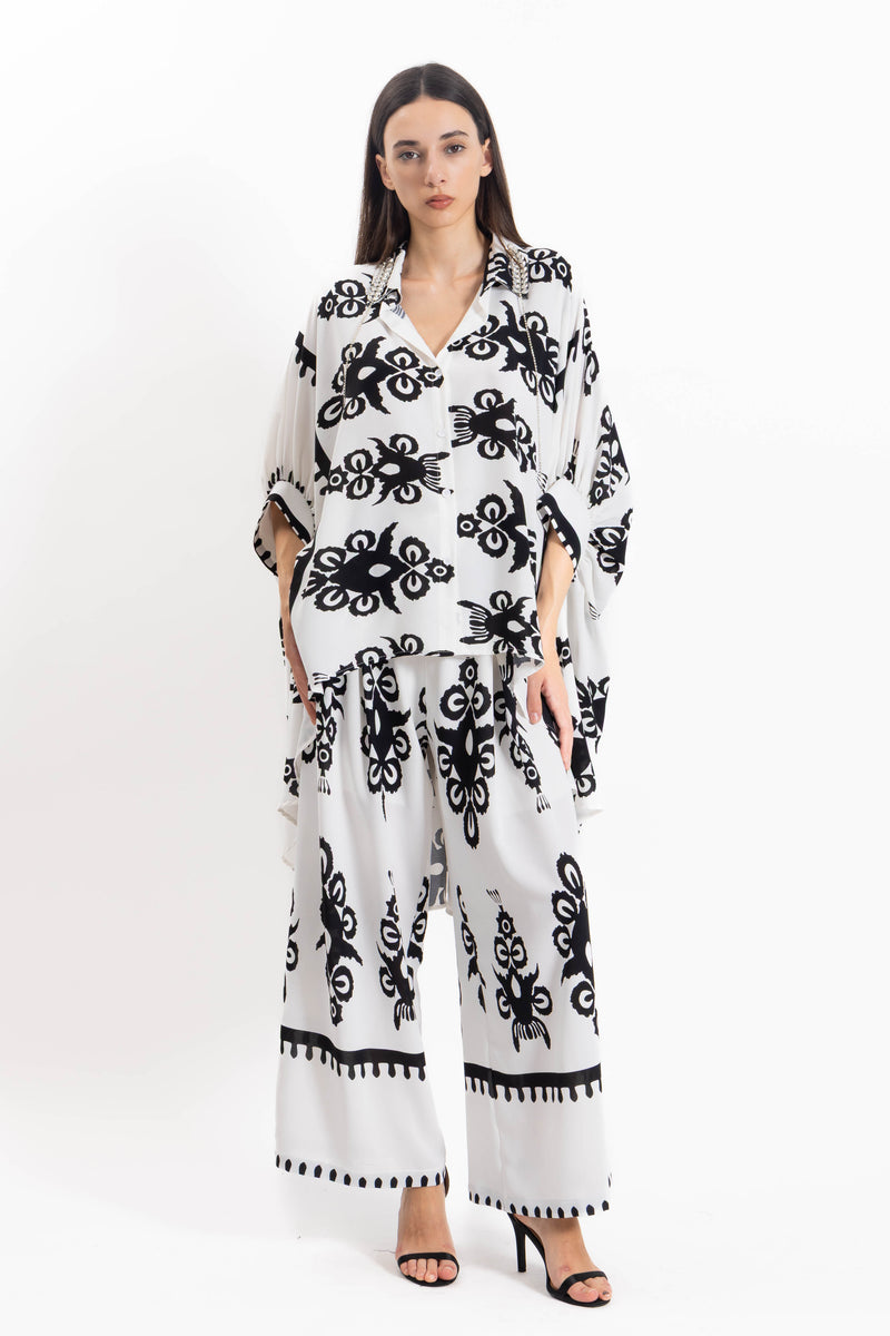 DETAIL PRINTED TOP SET