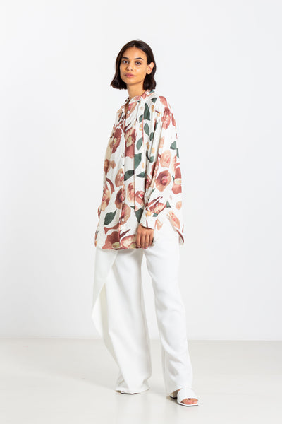 ABSTRACT PRINT BLOUSE