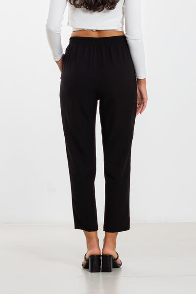 DETAILED JOGGER WAIST TROUSERS