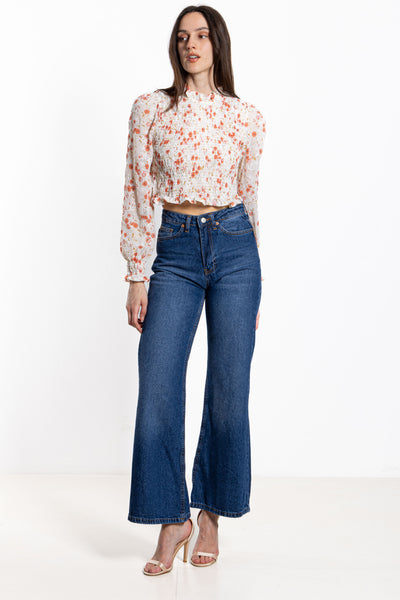 FLORAL PRINTED CROP TOP