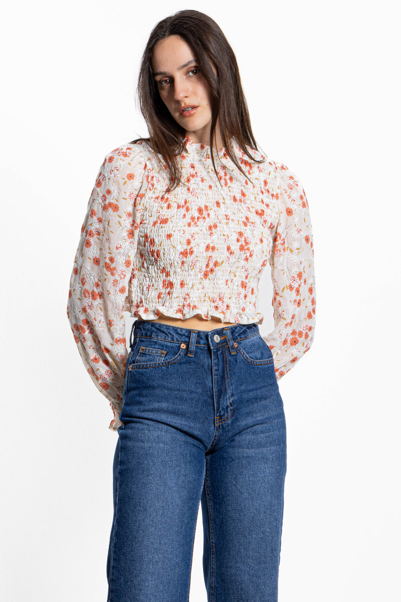 FLORAL PRINTED CROP TOP