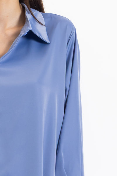 LONG SATIN COMFORT SHIRT